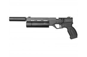 Пневматический пистолет Krugergun Корсар 6.35 мм (PCP, 180 мм, редуктор, d42, пластик, с манометром)