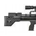 Пневматическая винтовка Krugergun Снайпер 6.35 мм Буллпап (300 мм, редуктор, регулируемый тыльник, передний взвод, высокий мостик, пластик)