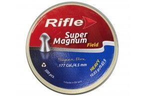 Пули пневматические Rifle Field Series Super Magnum Heavy 4.5 мм (500 шт, 0.65 грамм)