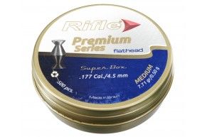 Пули пневматические Rifle Premium Series Flathead Medium 4.5 мм (500 шт, 0.50 грамм)