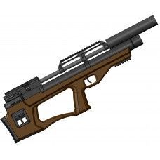 Пневматическая винтовка Krugergun Снайпер 4.5 мм Буллпап (420 мм, редуктор, резервуар 430, дерево)