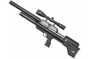 Пневматическая винтовка Krugergun Bullpup Снайпер 4.5 мм (580 мм, 510 резервуар, пластик, редуктор)