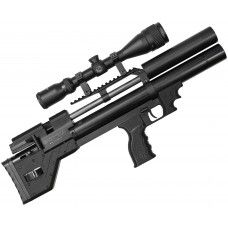 Пневматическая винтовка Krugergun Снайпер Буллпап 4.5 мм (300м, задний взвод, прямоток, пластик, стандартный мостик)