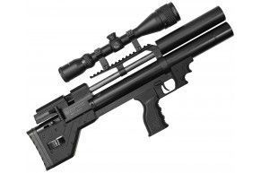 Пневматическая винтовка Krugergun Снайпер Буллпап 4.5 мм (300 мм, задний взвод, прямоток, пластик)