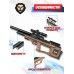 Пневматическая винтовка Krugergun Снайпер 5.5 мм Буллпап (580 мм, прямоток, передний взвод, дерево, резервуар 510) 