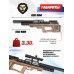 Пневматическая винтовка Krugergun Снайпер 5.5 мм Буллпап (580 мм, прямоток, передний взвод, дерево, резервуар 510) 