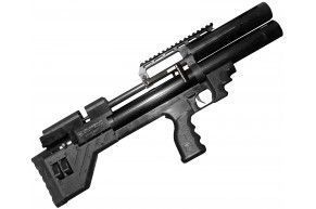 Пневматическая винтовка Krugergun Снайпер Буллпап 4.5 мм (300 мм, прямоток, пластик, высокий мостик, передний взвод)