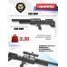Пневматическая винтовка Krugergun Снайпер 5.5 мм Буллпап (580 мм, резервуар 510, прямоток, передний взвод, пластик) 