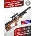 Пневматическая винтовка Krugergun Снайпер 6.35 мм Буллпап (580 мм, резервуар 510, передний взвод, прямоток, дерево)