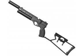 Пневматический пистолет Krugergun Корсар 5.5 мм (PCP, 180 мм, редуктор, D32, с манометром, с прикладом)