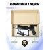 Пневматический пистолет Krugergun Корсар 5.5 мм (PCP, 180 мм, редуктор, D32, с манометром, с прикладом)