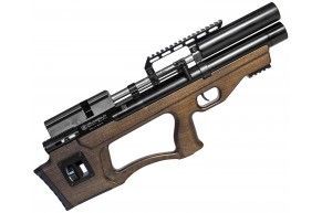 Пневматическая винтовка Krugergun Снайпер Буллпап 4.5 мм (300 мм, передний взвод, высокий мостик, прямоток, дерево)