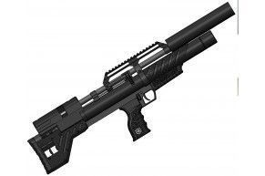 Пневматическая винтовка Krugergun Снайпер Буллпап 4.5 мм (420 мм, 430 резервуар, прямоток, пластик, передний взвод)
