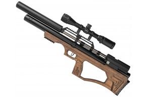 Пневматическая винтовка Krugergun Снайпер 6.35 мм Bullpup (500 мм, прямоток, взвод передний, дерево L, резервуар 510)