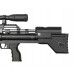 Пневматическая винтовка Krugergun Снайпер Буллпап 4.5 мм (580 мм, резервуар 510, передний взвод, прямоток, пластик)