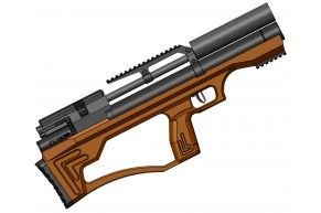 Пневматическая винтовка Krugergun Снайпер 6.35 мм Буллпап (300 мм, редуктор, дерево L)
