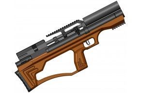 Пневматическая винтовка Krugergun Снайпер 6.35 мм Буллпап (300 мм, редуктор, взвод передний, дерево L)