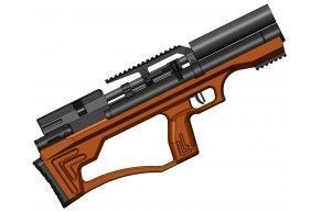 Пневматическая винтовка Krugergun Снайпер Буллпап 4.5 мм (300 мм, дерево L, передний взвод, прямоток)