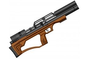 Пневматическая винтовка Krugergun Снайпер 4.5 мм Буллпап (420 мм, редуктор, взвод передний, дерево L, резервуар 510)