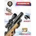 Пневматическая винтовка Krugergun Снайпер Буллпап 6.35 мм (420 мм, резервуар 430, редуктор, дерево L)
