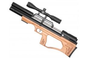 Пневматическая винтовка Krugergun Снайпер 6.35 мм Буллпап (420 мм, резервуар 510, редуктор, дерево L)