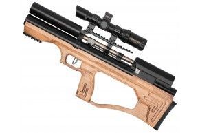 Пневматическая винтовка Krugergun Снайпер 5.5 мм Буллпап (300 мм, прямоток, дерево L, передний взвод)