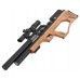 Пневматическая винтовка Krugergun Снайпер Буллпап 6.35 мм (500 мм, резервуар 510, передний взвод, редуктор, дерево L)