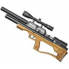 Пневматическая винтовка Krugergun Снайпер Буллпап 6.35 мм (500 мм, резервуар 510, передний взвод, редуктор, дерево L)