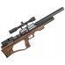 Пневматическая винтовка Krugergun Снайпер 5.5 мм Буллпап (580 мм, прямоток, передний взвод, дерево L, резервуар 510) 