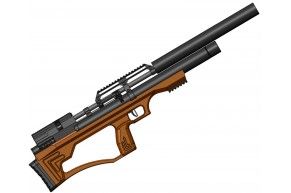 Пневматическая винтовка Krugergun Bullpup Снайпер 4.5 мм (580 мм, 510 резервуар, передний взвод, дерево L, редуктор)