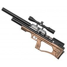 Пневматическая винтовка Krugergun Снайпер Буллпап 5.5 мм (580 мм, резервуар 510, редуктор, передний взвод, дерево L)