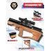 Пневматическая винтовка Krugergun Снайпер 6.35 мм Буллпап (300 мм, прямоток, передний взвод, дерево L)