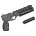 Пневматический пистолет KrugerGun Корсар 5.5 мм (PCP, 180 мм, редуктор, d42, пластик, с манометром)