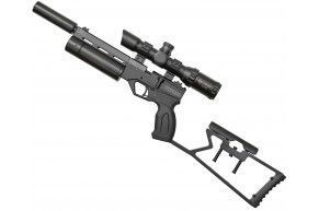 Пневматический пистолет Krugergun Корсар 6.35 мм (180 мм, с прикладом, d42, с манометром)