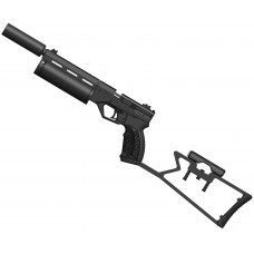 Пневматический пистолет Krugergun Корсар 5.5 мм (PCP, 180 мм, d42, с прикладом, без манометра)