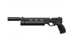 Пневматический пистолет Krugergun Корсар 5.5 мм (PCP, 240 мм, редуктор, d42, с манометром)