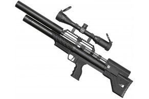 Пневматическая винтовка Krugergun Снайпер 5.5 мм Bullpup (500 мм, резервуар 430, редуктор, передний взвод, пластик)