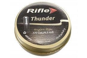 Пули пневматические Rifle Thunder 4.5 мм (400 шт, 0.87 грамма, полусферические)