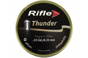 Пули пневматические Rifle Field Series Thunder 6.35 мм (200 шт, 2.20 грамма)