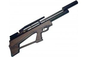 Пневматическая винтовка Дубрава Манул V6 Магнум 6.35 мм (500 мм, буллпап, орех)
