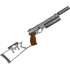 Пневматический пистолет KrugerGun Корсар 5.5 мм (180 мм, d42, без манометра, с прикладом, дерево)