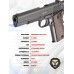 Пневматический пистолет Gletcher Colt CLT 1911 4.5 мм (Blowback)