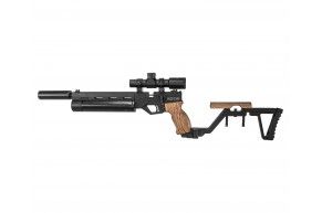 Пневматический пистолет KrugerGun Корсар 6.35 мм (240 мм, D42, приклад, манометр, дерево, редуктор)