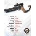 Пневматический пистолет KrugerGun Корсар 6.35 мм (240 мм, D42, приклад, манометр, дерево, редуктор)