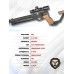 Пневматический пистолет Krugergun Корсар 6.35 мм (240 мм, D32, с манометром, приклад, дерево, редуктор)
