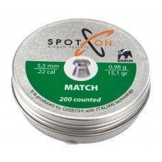 Пули пневматические Spoton Disechi Match 5.5 мм (0.98 грамма, 200 шт)
