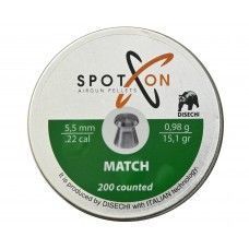 Пули пневматические Spoton Disechi Match 5.5 мм (0.98 грамма, 200 шт)