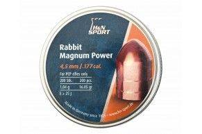 Пули пневматические H&N Rabbit Magnum Power 4.5 мм (200 шт, 1.04 г)