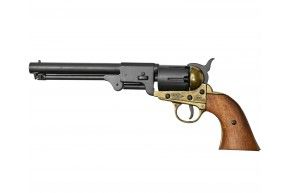 ММГ Револьвер Denix Colt Navy D7/1083L (латунь, дерево, 1851 г)