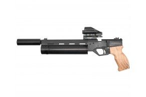 Пневматический пистолет Krugergun Корсар 4.5 мм (240 мм, d42, с манометром, дерево)